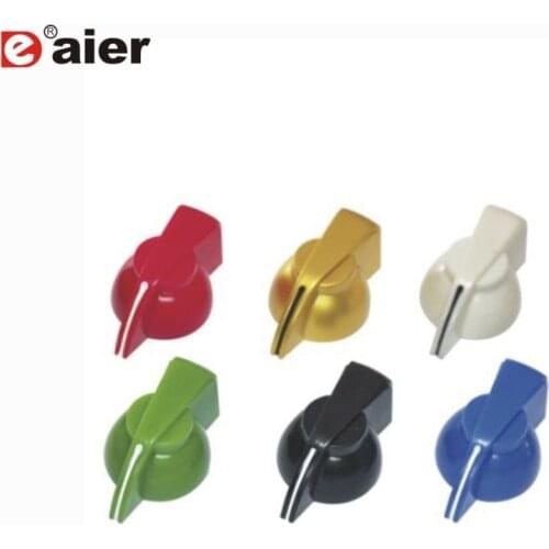 100PCS K7-1 Black Chicken Head Knob with Brass Insert