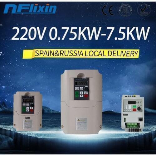 5.5kw 220v/380v AC Frequency Inverter Output 3 Phase ac motor water pump controller ac drives frequency converter