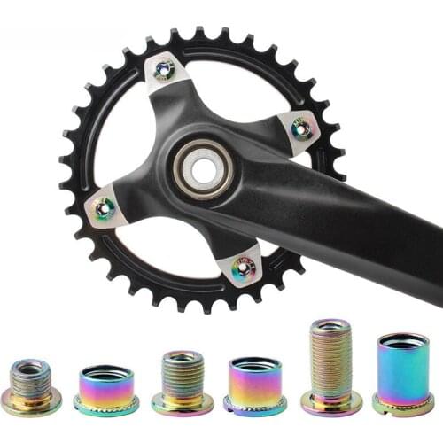 5Pcs/Set Bike Chainring Wheel Screw Crank Single/Double/Triple Disc Bolt MTB Road Fixed Gear Cycling CNC Crankset Accessories