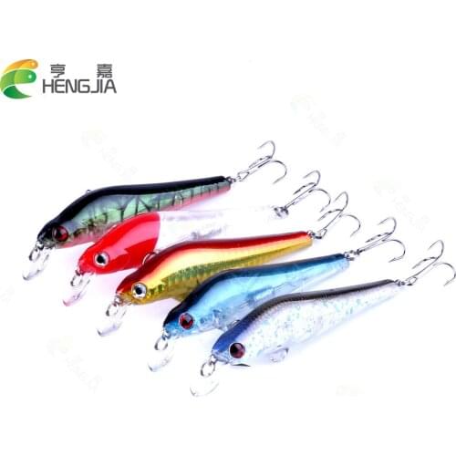 5 pcs 10cm 11g Bent Minnow Fishing Lure Artificial Baits 3D Fish Eye Minow Lures Fake Bait