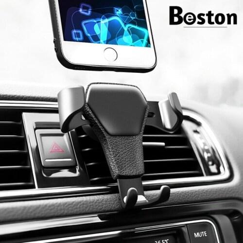 Gravity Car Mount For Mobile Phone Holder Car Air Vent Clip Stand Cell phone GPS Support For iPhone 11 XS X XR 7 Samsung Huawei