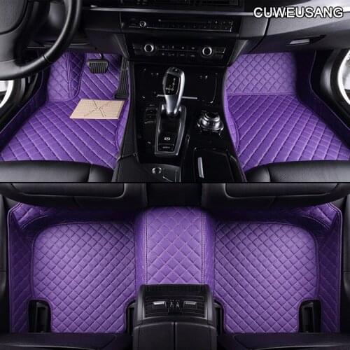 CUWEUSANG Custom Car floor Mat for SsangYong Korando Actyon Rexton Chairman Kyron Wearproof Carpets car foot mats