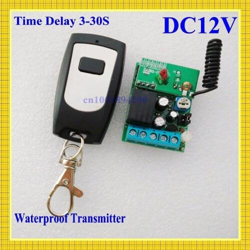 DC12V Door Access/Entery Guard Gateway Electric Control Lock Wireless Control Switch System Momentary Time Delay 3-12S Adjusted