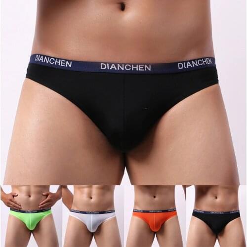 Breathable Ice Silk Men Briefs Ultra-thin Transparent Seamless Underpants Low Waist Sexy Men Panties Elastic Underwear