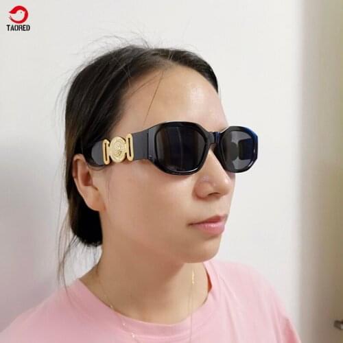 Europe and America Luxury design Woman trendy fashion sunglasses square outdoor man party hike travel elegant sunglasses TAORED