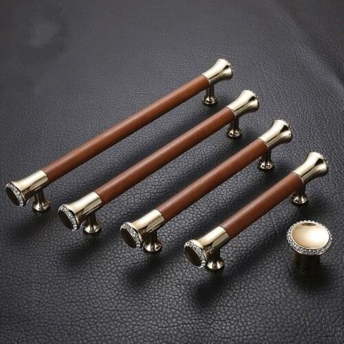 JD Luxury Gold Door Handle with Crystal Diamond Bedroom Kitchen Cabinet Handles Door Pulls Furniture Handle Door Hardware