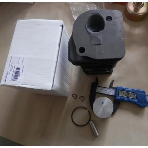 40MM CYLINDER KIT CHROME PLATED FOR CHAINSAW HUS. 340 345 CHAIN SAW ZYLINDER ASSEMBLY W/ PISTON RINGS SET PIN CLIPS ASSEMBLY