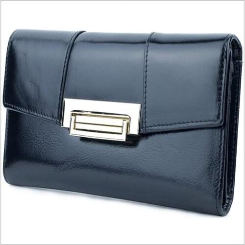 Genuine Leather Wallet Women Fashion Handmade Coin Purse Female Clutch Women Wallet Portomonee Clamp Long Pouch Card Holder