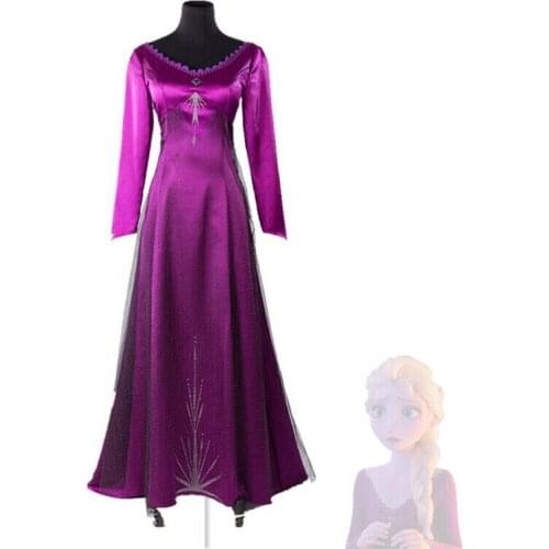 Halloween Costumes for Women Fancy Princess Dresses Elsa Cosplay Costume Christmas Party Elegant Long Dress