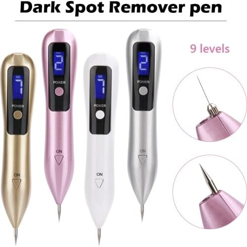 Laser Plasma Pen Freckle Remover Machine LCD Mole Removal Dark Spot Remover Skin Wart Tag Tattoo Remaval Tool Beauty Salon
