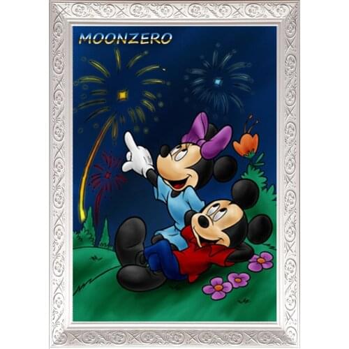 Mi Qi and Minnie New Full Square Crystal Resin 5D DIY Diamond Painting Embroidery Cross Stitch Rhinestone Mosaic Picture Gift