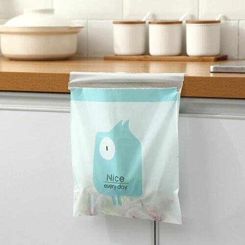 15pcs Cute Cartoon Car Interior Cleaning Bag Disposable Garbage Bag Self-Adhesive Hanging Cleaning Bags For Home Kitchen Ofiice