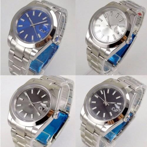 4 models Fashional Saphire Glass 40mm Sterile Dial Self Winding Mens Watch Automatic Men Timewatch