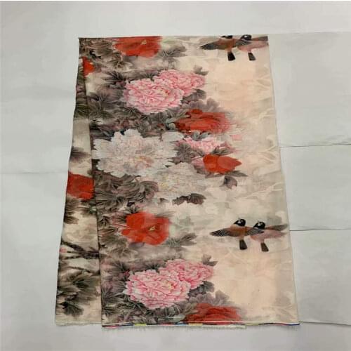 Fashion Design Golden Thread Floral Jacquard Fabric 5 Yards For Ladies To Wear Soft And Comfortable Printed Silk Fabric! LXF6231