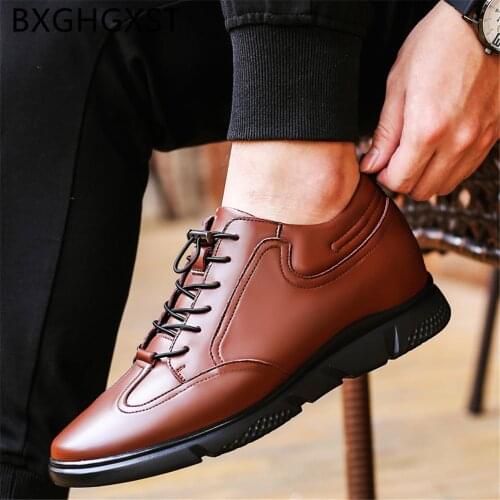 Designer Shoes Men Formal Dresses Snow Boots Elevator Shoes for Men 2020 Winter Boots Men Loafers Shoes Genuine Leather Zapatos