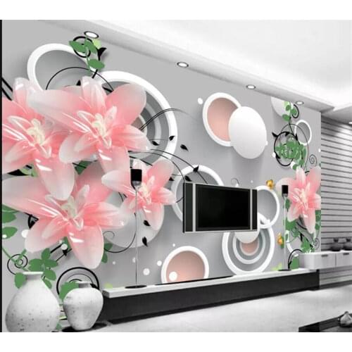 Beibehang papel de parede Custom wallpaper 3d mural jade carving flower trend jade carving floral background wall paper 3d mural