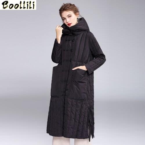 Boollili 2020 New 90% White Duck Down Coat Women Korean Winter Coat Women Jacket Long Puffer Jacket Warm Parka Chaqueta Mujer