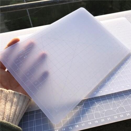 A3/A4/A5 Translucent Cutting Mat Diy Manual Grid Line Self-healing Cutting Mat Craft Card Leather Self-healing Cutting Board