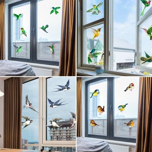 Bird Anti-collision Warning Sticker Glue-free Window Sticker Color Warning Sticker Electrostatic Glass Sticker