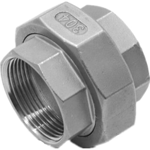 1" Malleable Female Straight Union Coulping Pipe Fittings Stainless Steel SS304