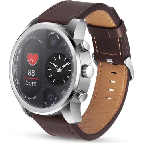 Hybrid Power Smart Watch Men Japanese Quartz movement Mechanical hands and IPS LCD screen Heart Rate Call Reminder Smartwatch