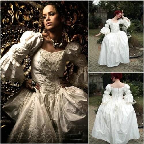 Victorian Corset Gothic/Civil War Southern Belle Ball Gown Dress Halloween dresses US 4-16 R-725