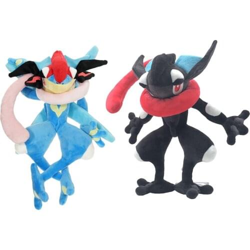 Japan anime Exquisite Froakie Greninja plush doll blue black Cool frog Ninja stuffed toy Christmas gift for kids Children
