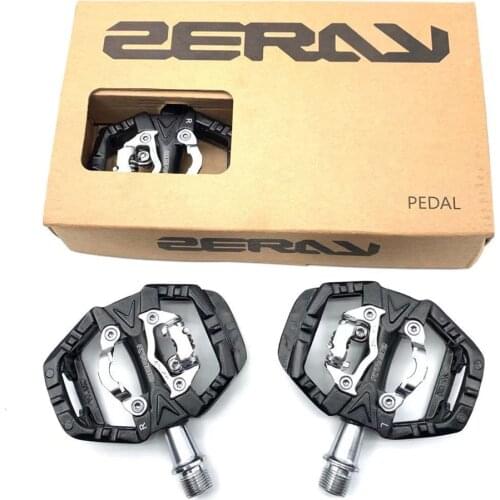 ZERAY mountain bike pedal dual platform self-locking mountain bike pedal compatible with SPD bicycle accessories ZP-109S mountai