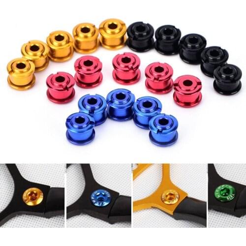 5pcs Litepro Bike Chainring Bolts 6.5mm Single/Double/Triple Speed Mountain bicycle Chainwheel Screws 8.5mm Bicycle Accessories