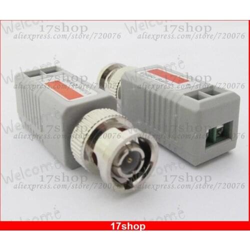 20pcs Camera CCTV BNC CAT5 Video Balun Transceiver Adapter