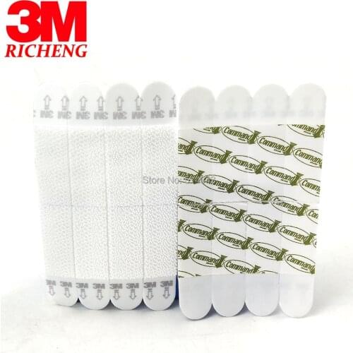 20pcs Small 3M Command Picture Hanging Strips Command Damage-Free Strips Command Inter Locking Faster Brand New