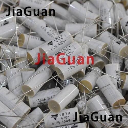 4PCS NEW VISHAY ERO MKP1839 0.47UF 400V 12X26MM axial film capacitor 474/400V HiFi audio MKP 1839 400V 0.47UF 474