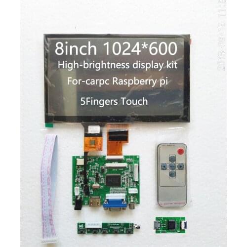 8inch Car Navigation 193*117 Uiversal 1024*600 High Resolution ZJ080NA-08A Reversing Priority Mult Support Raspberry Pi Android