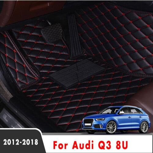 Auto Leather Carpets For Audi Q3 8U 2018 2017 2016 2015 2014 2013 2012 Car Floor Mats Accessories Decoration Waterproof Protect