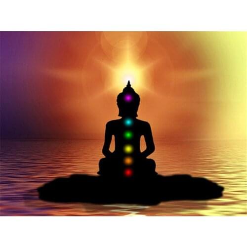 Buddha Religion DIY 11CT Embroidery Cross Stitch Kits Needlework Craft Set Cotton Thread Printed Canvas Home Room