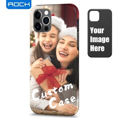 ROCK Custom Case for iPhone 12 Pro Max 11 Xs X 8 Plus Cover Anti-fingerprint Scratch Resistant PC Back with Soft TPU Bumper Case