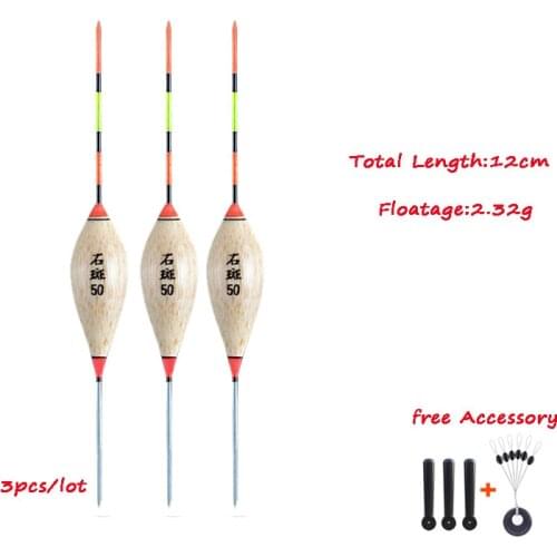 HLJFISHING 3pcs/lot New Fishing Float Superfine Workmanship Freshwater Suits For Small Fish Fishing Bobbers