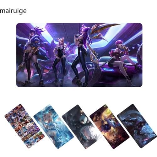 League of Legends anime mouse pad gamre sexy girl tapete de rato xxl gaming accessories pc gamer completo one piece mousepad