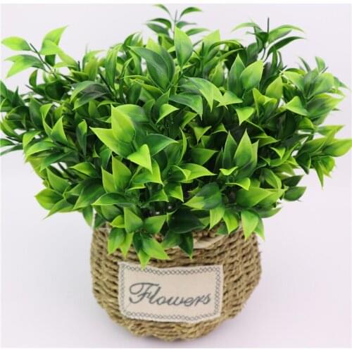 Artificial Grass Orange Trees Leaves Green Plant Green Wall Accessories Landscape Home Office Decoration