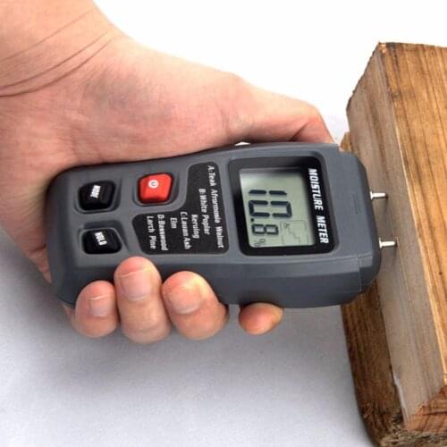1pc 0-99.9% Digital Wood Moisture Meter Humidity Tester Timber Damp Detector For Testing All Kinds of Wood Paperboard