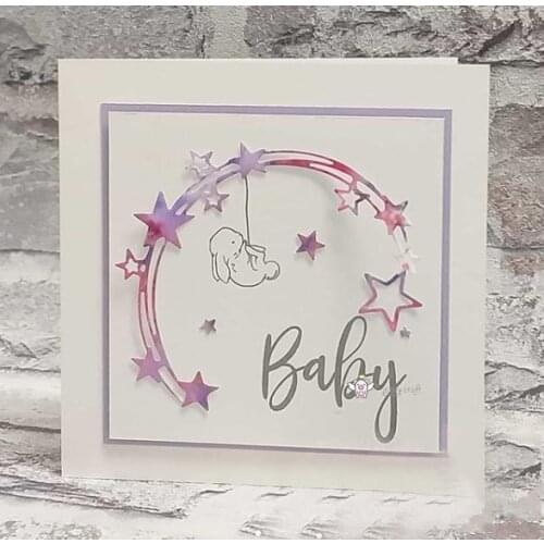 Mmao Crafts Metal Steel Cutting Dies New Star ring decoration Stencil For DIY Scrapbooking Paper/photo Cards Embossing Dies