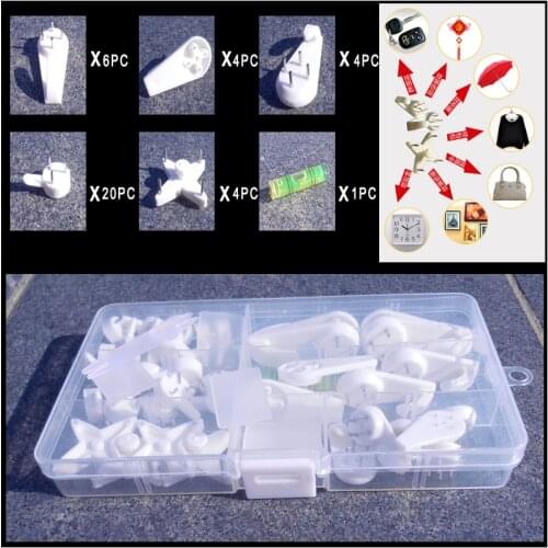 Multi Function Invisible Hardwall Drywall Picture-Hanging Hooks Wall Picture Frame Photos Clock Hanger Wall Studs