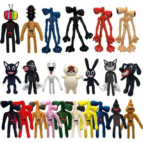 New Siren Head Plush Toy rainbow Black Sirenhead Stuffed Doll Horror Character Figures Peluches Toys for Children Gift