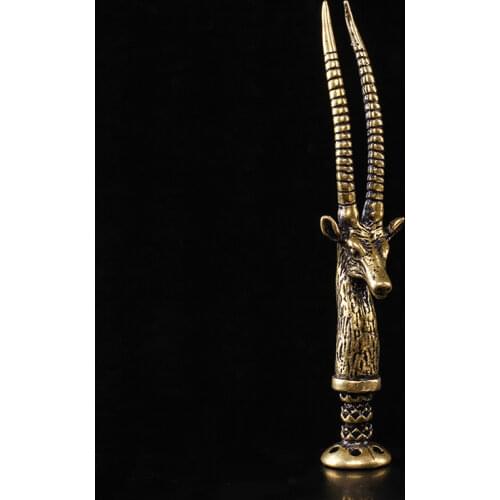 New 1pcs Deer Bronze Tamper for Tobacco Pipe Brass Pipe Tools Metal Smoking Accessories