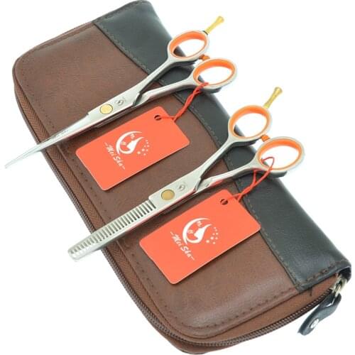 Meisha 4/5/5.5 inch Japan Steel Barber Cutting Thinning Scissors Set Professional Hairdressing Shears Scissor Salon Tool A0051A