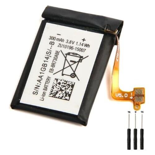 Original Samsung Battery For Samsung Gear S2 3G Version R730 SM-R600 SM-R730S SM-R730A SM-R735t SM-R730T EB-BR730ABE 300mAh