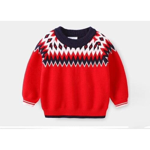 2020 Autumn Winter Kids Sweater Children New Year Clothing Boys Cotton Pullover Baby Costumes SD91