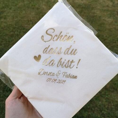 Lunch Personalisierte any text ,Personalized Engagement ,Custom Luncheon Napkin,First Communion ,Bachelorette party