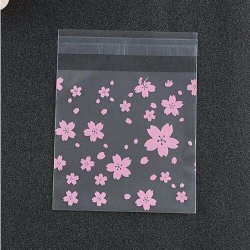 Wedding gift bag 100PCS Cookie Packaging Bag Self Adhesive Plastic Bags For Biscuits Snack Cake Decorating Tools 10*10cm