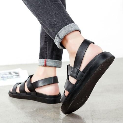 Thicksneaker erkek masculino sandale da cuero sport shoe sneakers zapatillas hombre mens sole para por comfortable rubber